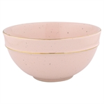 Cereal bowl pale oink med guld kant fra GreenGate - Tinashjem